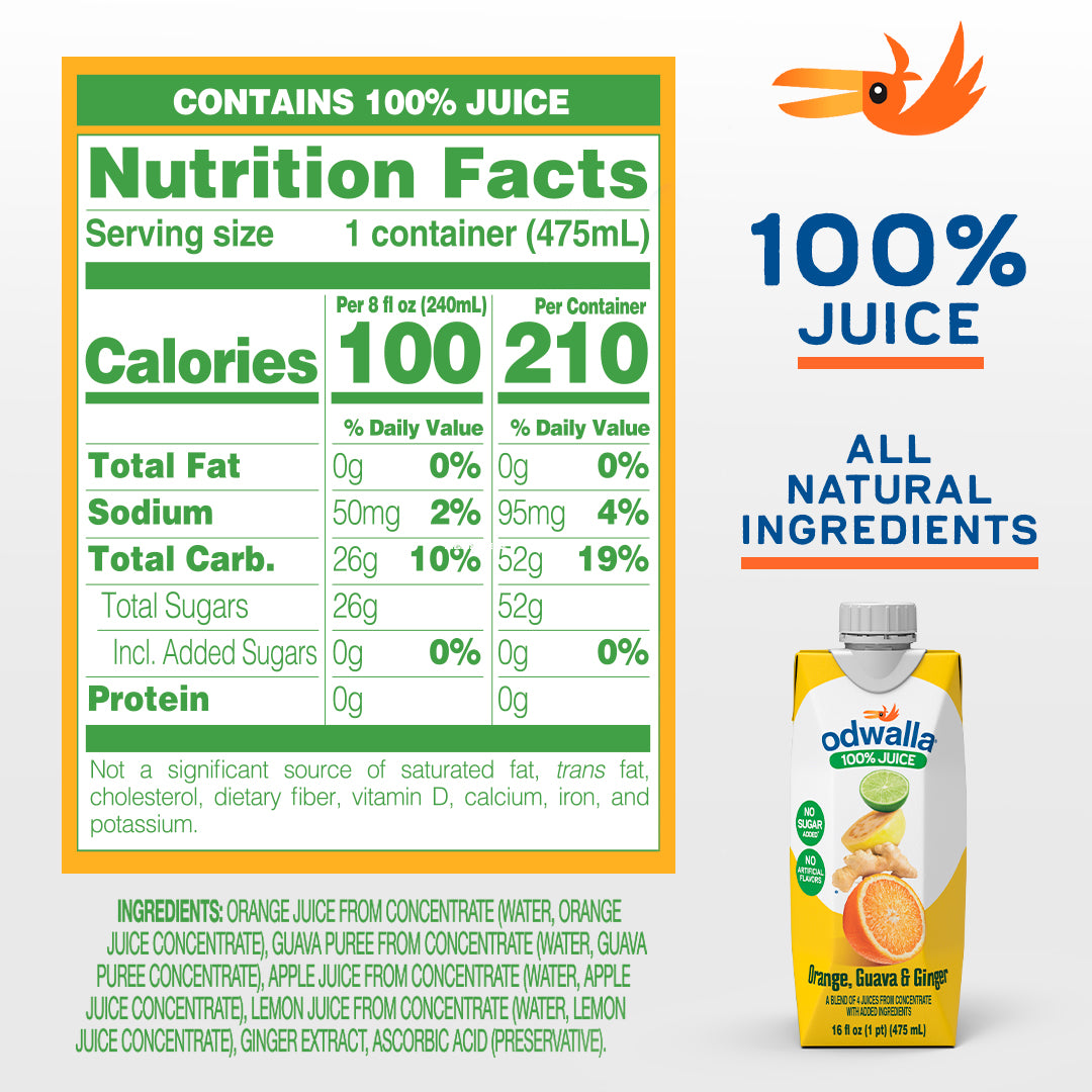 Orange, Guava & Ginger Juice